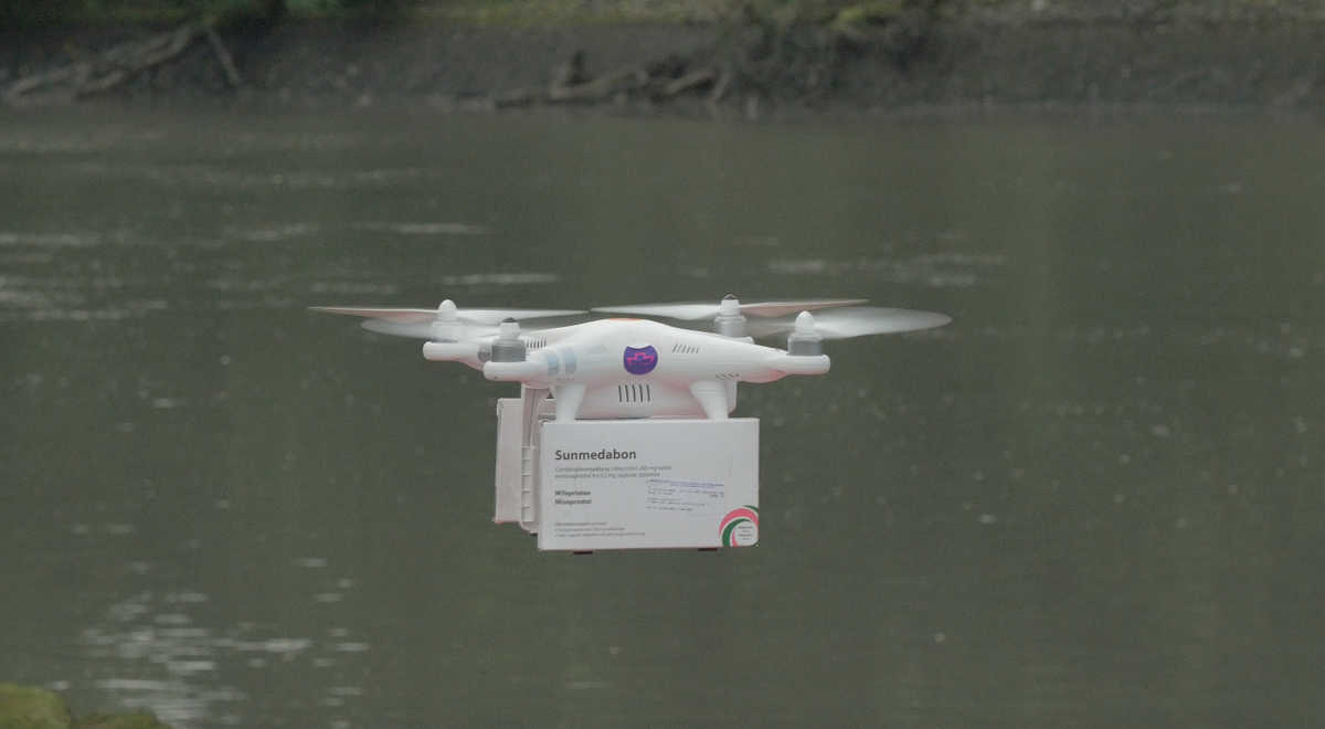 Abortion drone arrival
